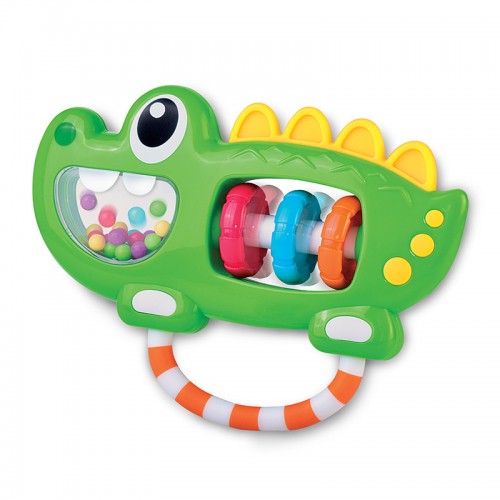 Hap-P-Kid Little Learner Baby Shake Rattle - Croco | 6 months+